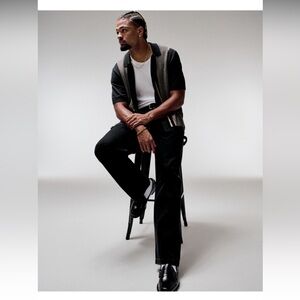 Men's Black baggy Abercrombie Jeans